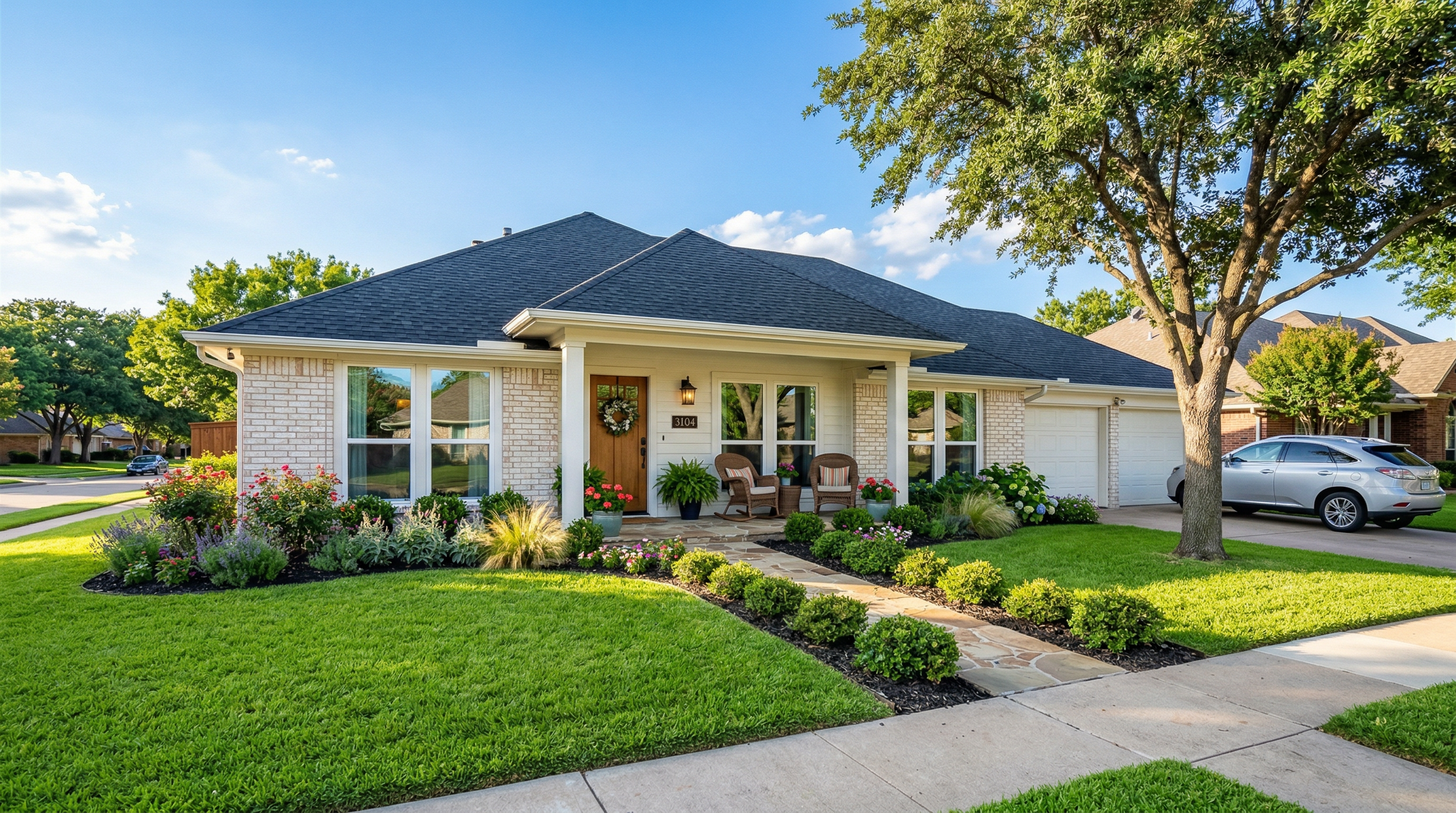 Beautiful clean home with sparkling windows in North Fort Worth, Texas